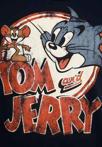 LOGOSHIRT Shirt 'Tom & Jerry' in Blauw