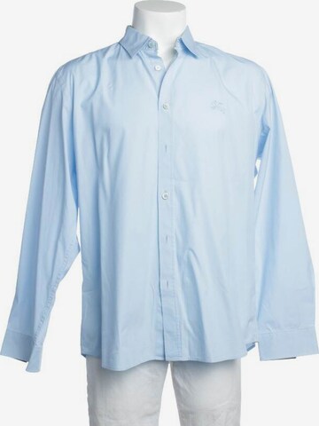 BURBERRY Button Up Shirt in XL in Blue: front