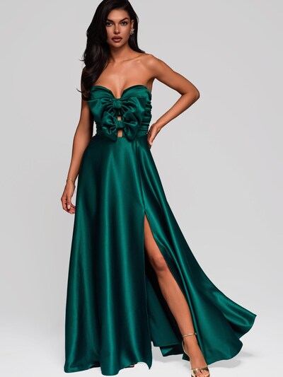 Ombre Abendkleid in 34 in dunkelgrün, Produktansicht