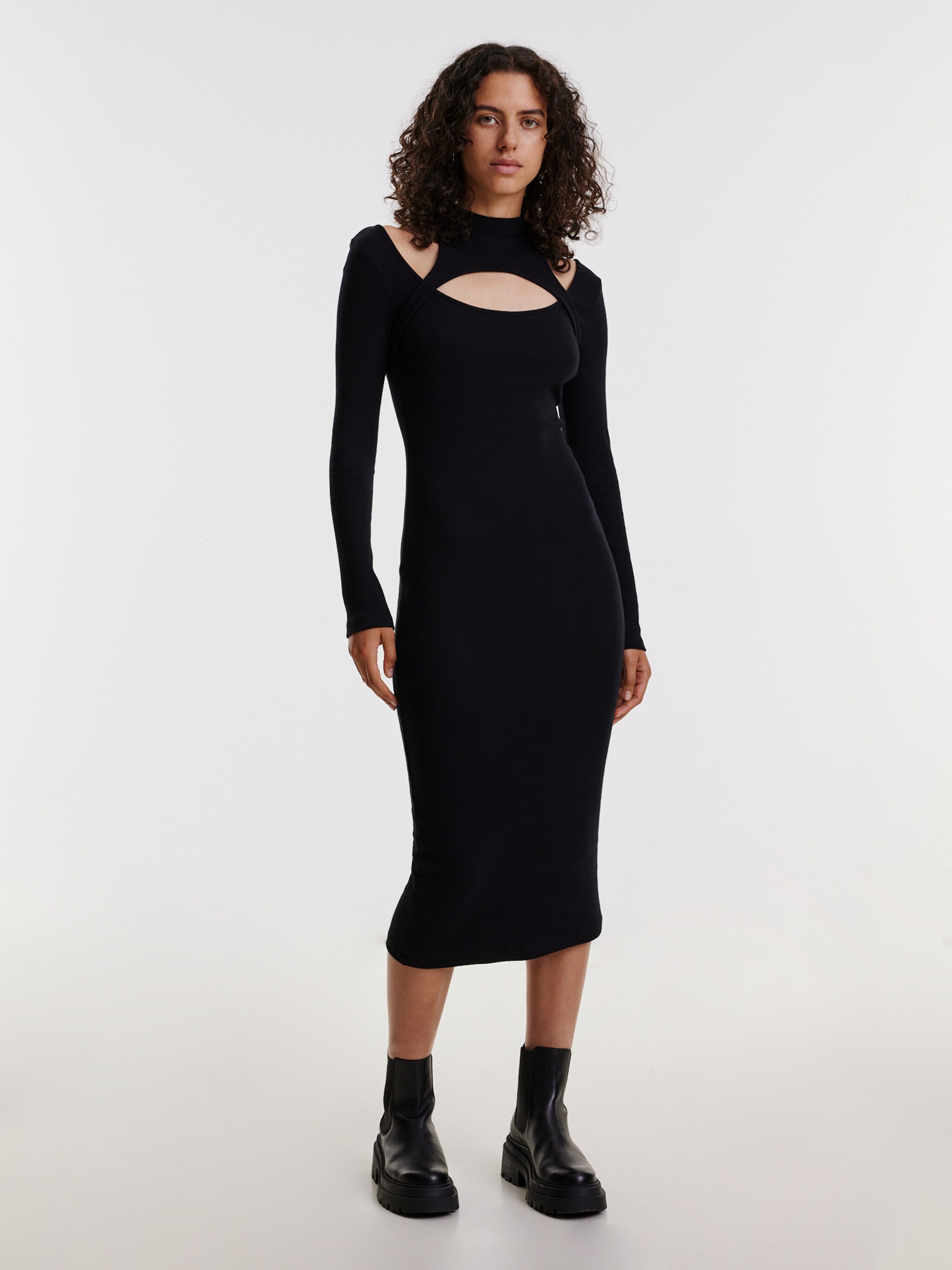 EDITED Producten Jurk 'Lavea' Zwart