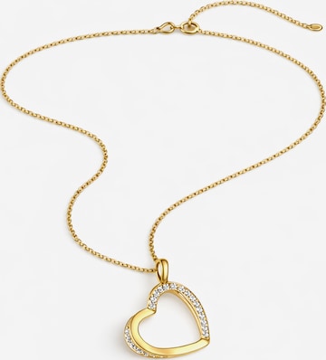Pure Schmuck Ketting 'Heart Glow' in Goud: voorkant