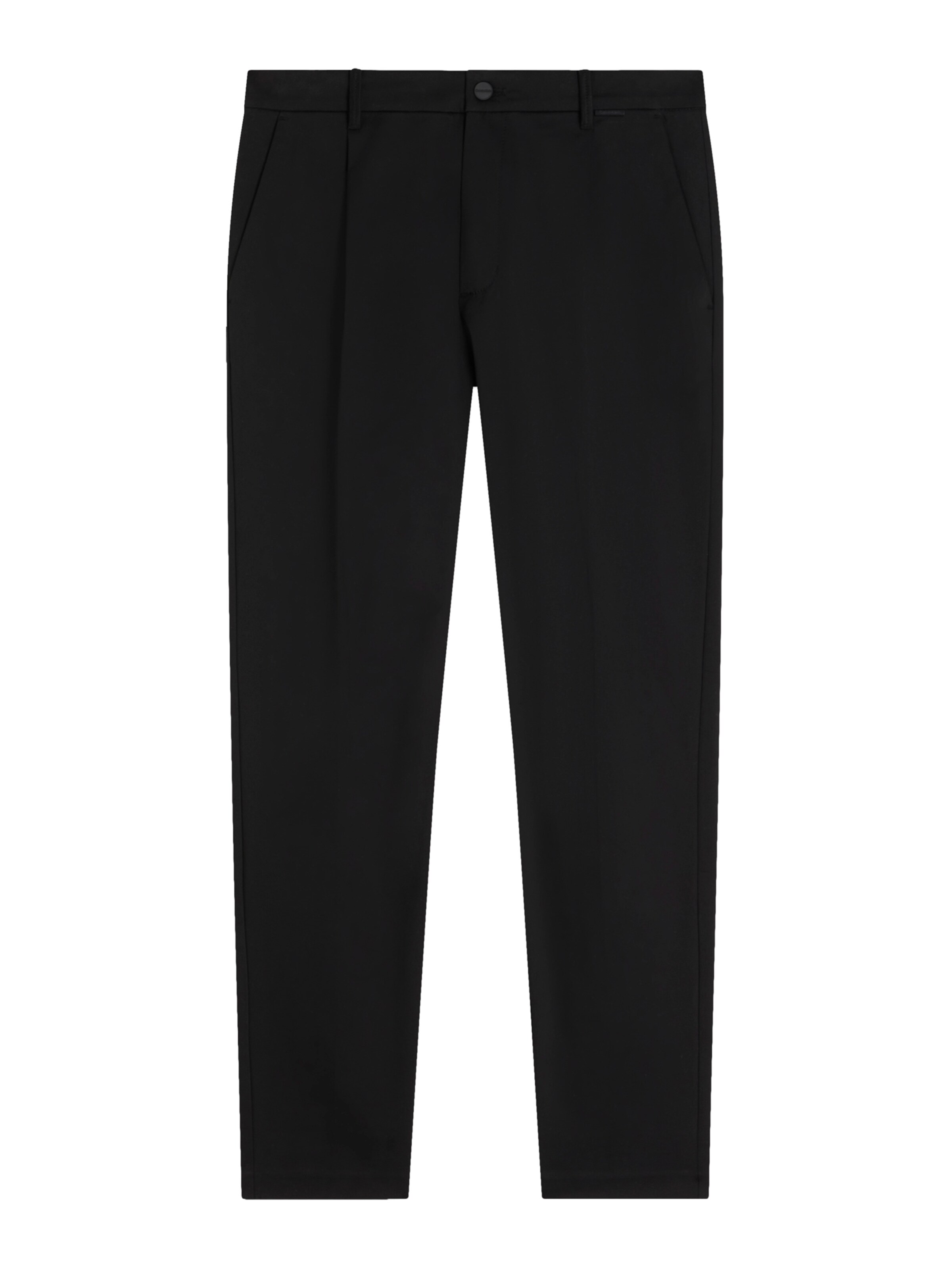 Regular Pantalon à pince Calvin Klein en noir : devant