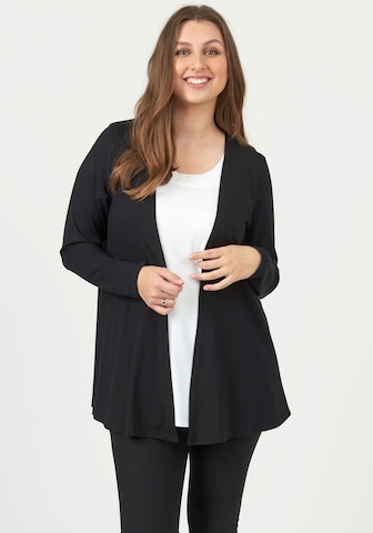 Pont Neuf Knit Cardigan in Black: front