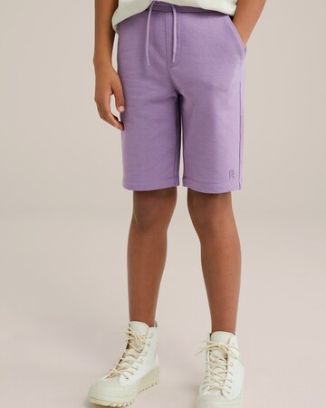 Regular Pantalon WE Fashion en violet : devant