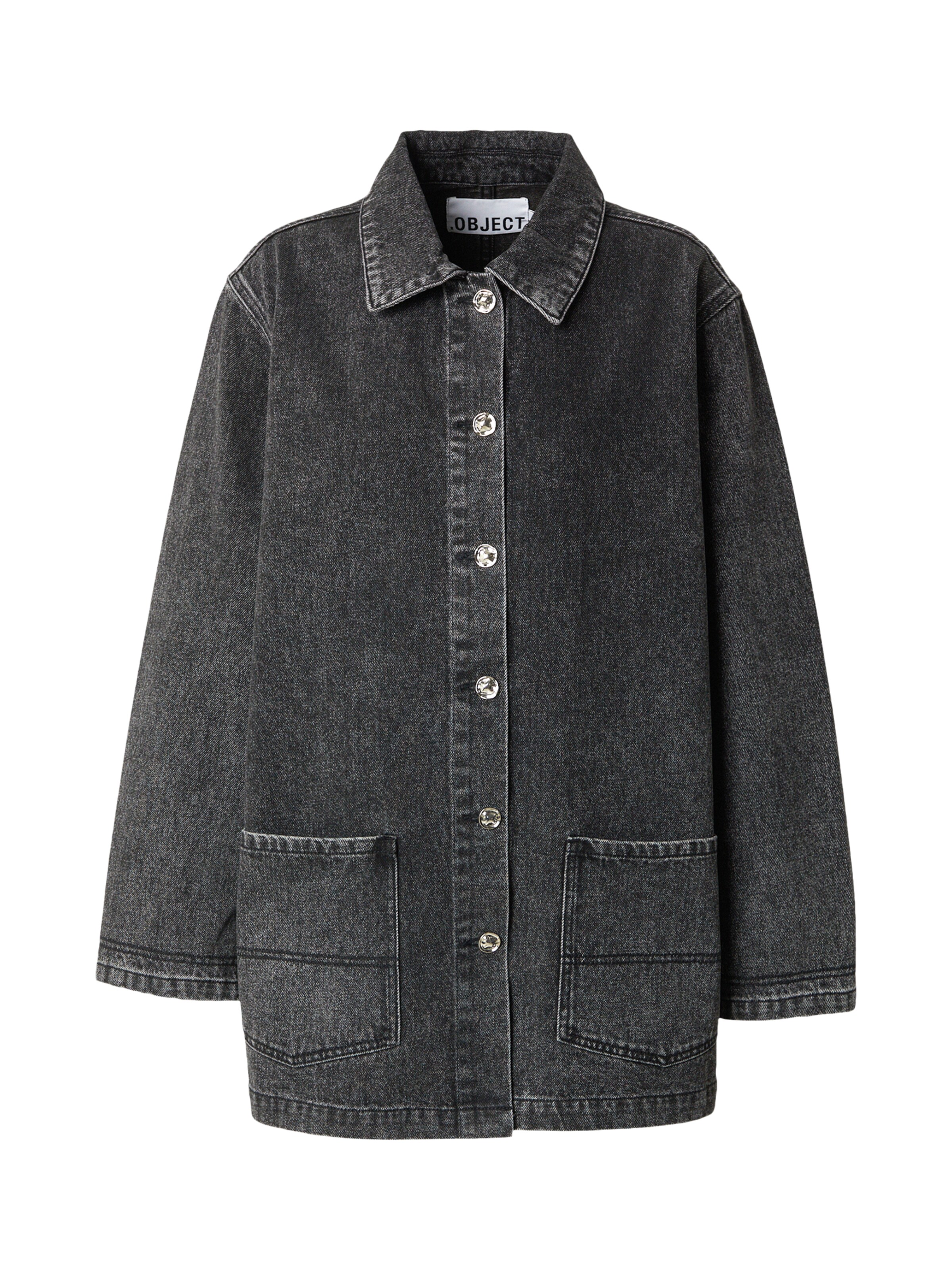 OBJECT - Chaqueta de entretiempo en negro: frente