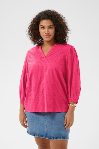 KAFFE CURVE - Blusa en rosa: frente