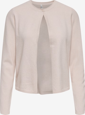 ONLY Gebreid vest 'ONLLOYAL' in Beige: voorkant