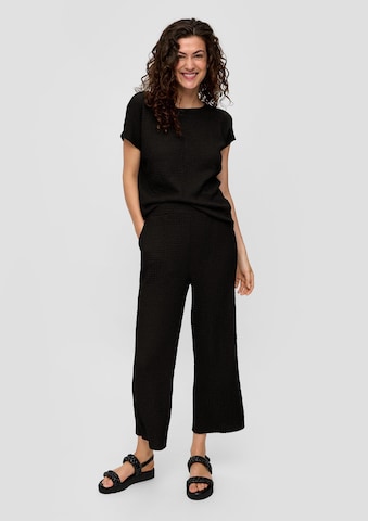 Wide Leg Pantalon s.Oliver en noir