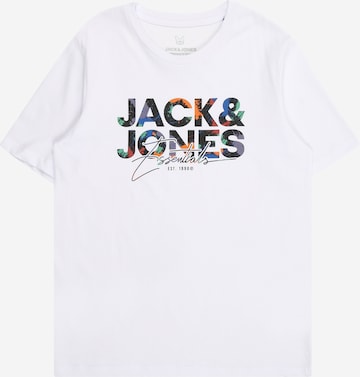 Maglietta 'JJGEPLAS' di Jack & Jones Junior in bianco: frontale