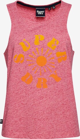 Superdry Top 'Vintage Nostalgia' in Roze: voorkant