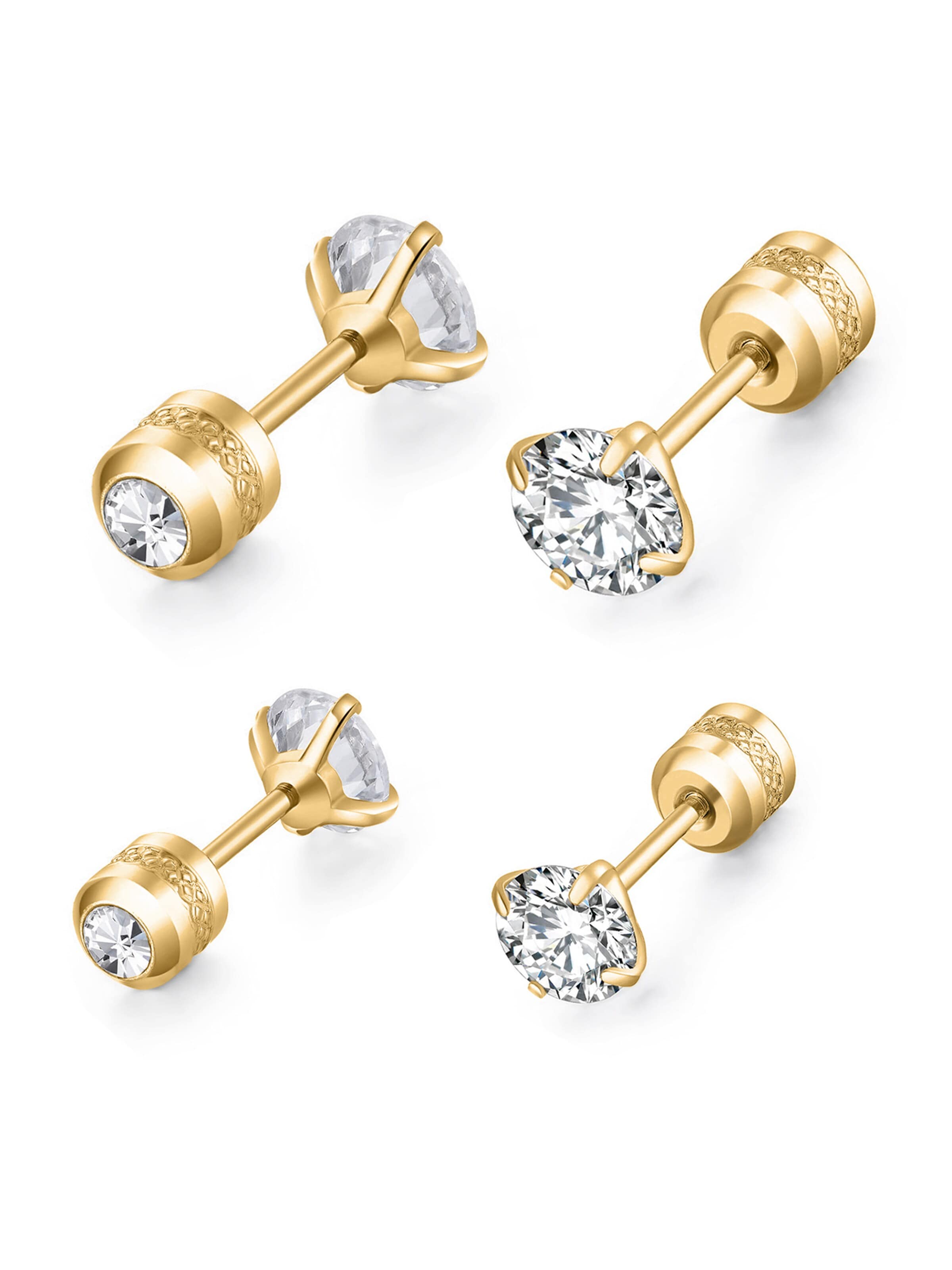Boucles d'oreilles day berlin en or : devant