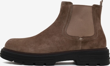 Derimod Chelsea-bootsit värissä ruskea: etupuoli