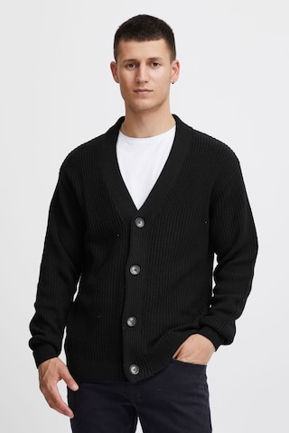 !Solid Knit Cardigan 'Gore' in Black: front