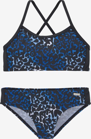 BUFFALO - Bustier Bikini en azul: frente