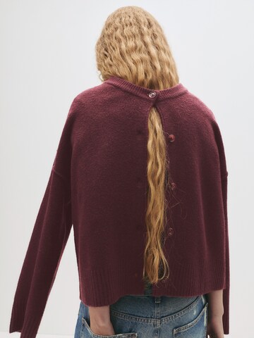 Pull&Bear Strickjacke in Rot