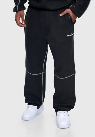 Dropsize Baggy Broek in Zwart: voorkant