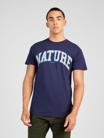 DEDICATED. Shirt 'Nature' in Blue: front