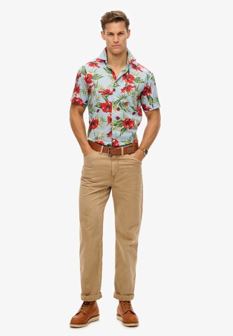 Fit confort Chemise 'Hawaiian' Superdry en bleu