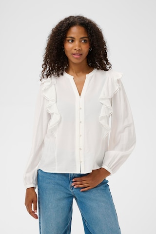 Chemisier 'KALiva' Kaffe en blanc : devant