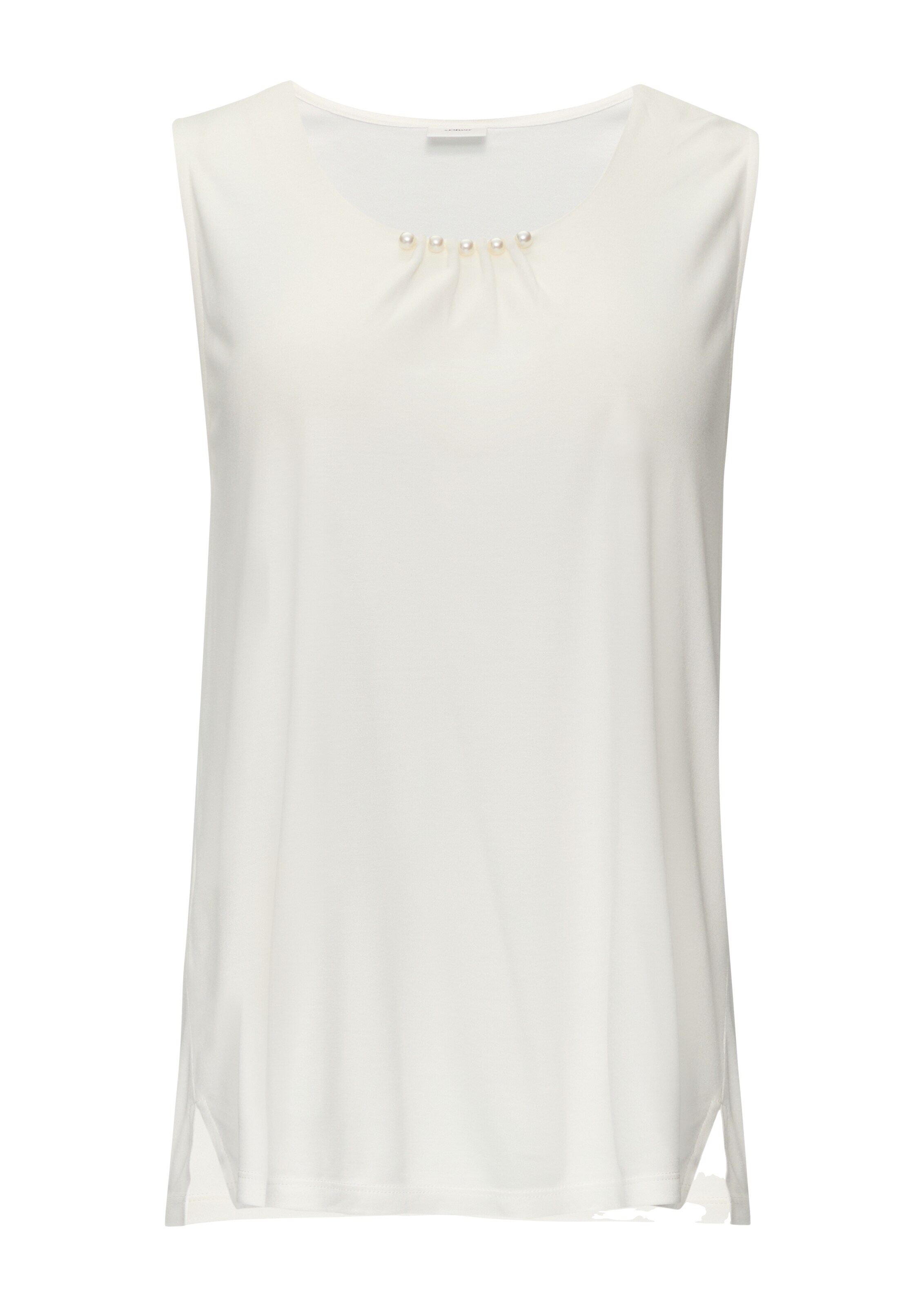 s.Oliver BLACK LABEL Tričko – béžová: přední strana