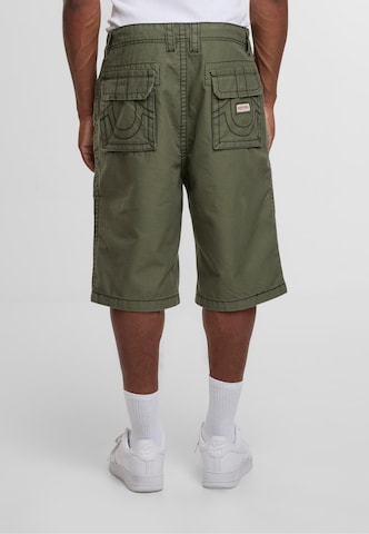 True Religion Loosefit Cargobroek 'Vinny' in Groen