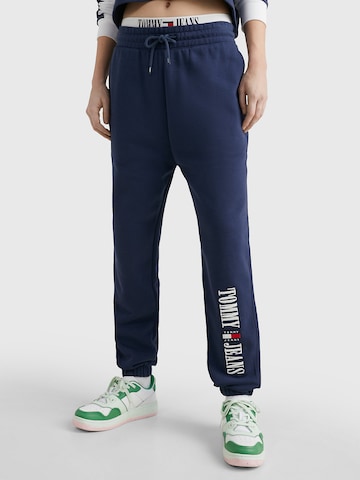 Tommy Jeans Regular Broek in Blauw: voorkant