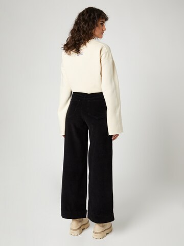 Wide Leg Pantalon 'Dandelion' florence by mills exclusive for ABOUT YOU en noir