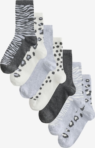 Next Socken in Grau: Vorderseite