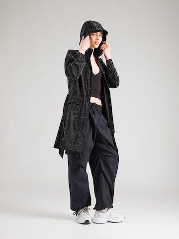 RAINS Between-Seasons Coat in Black