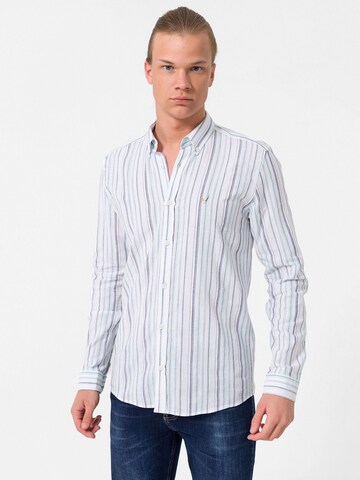 Regular fit Cămașă de la By Diess Collection pe alb: față