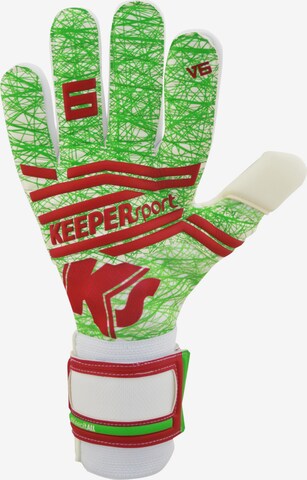 KEEPERsport Athletic Gloves in Green: front