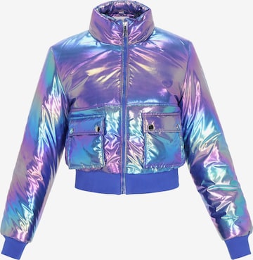 MYMO - Casaco meia-estação em azul: frente