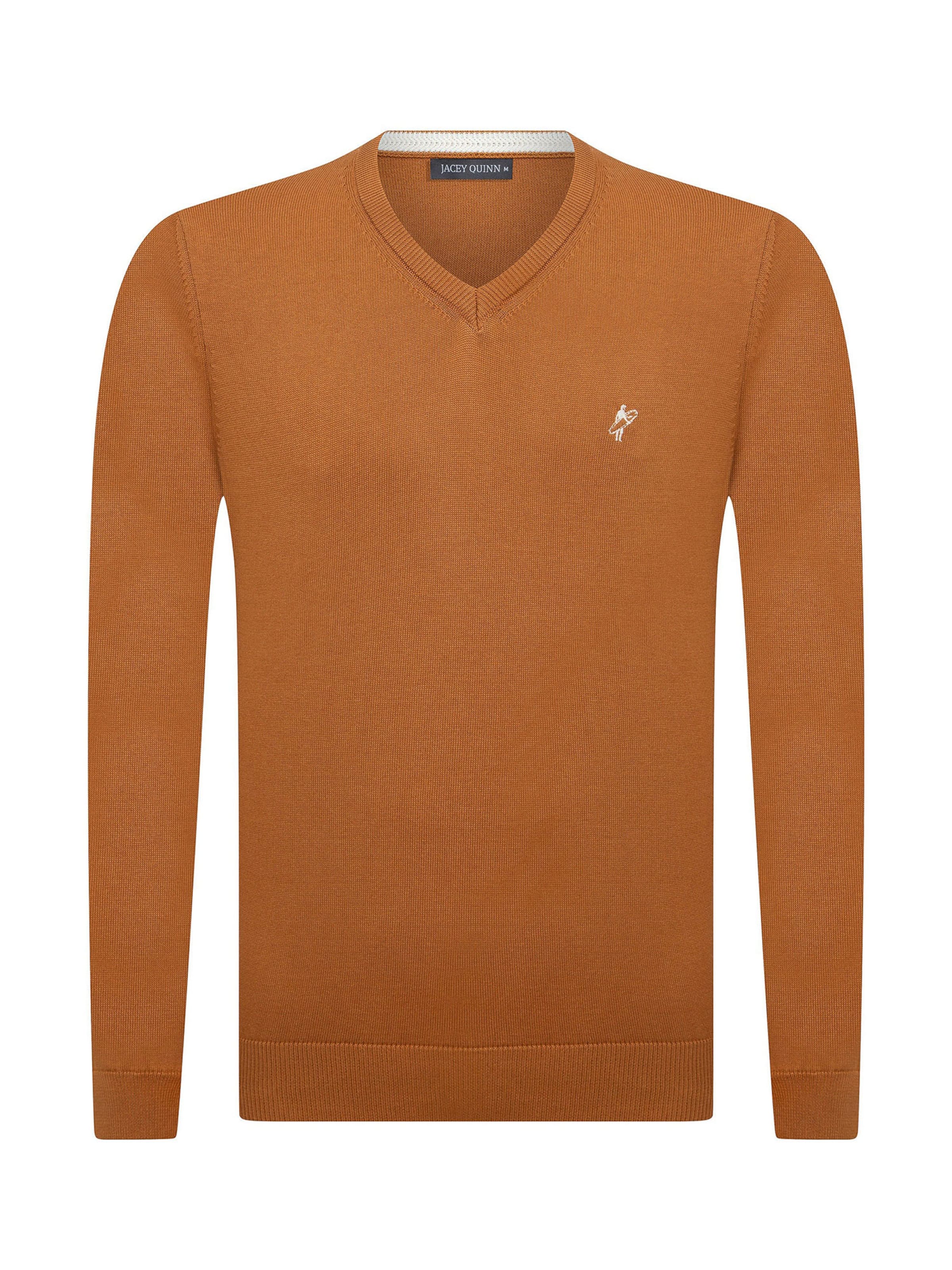 Jacey QuinnPulover - smeđa boja: prednji dio