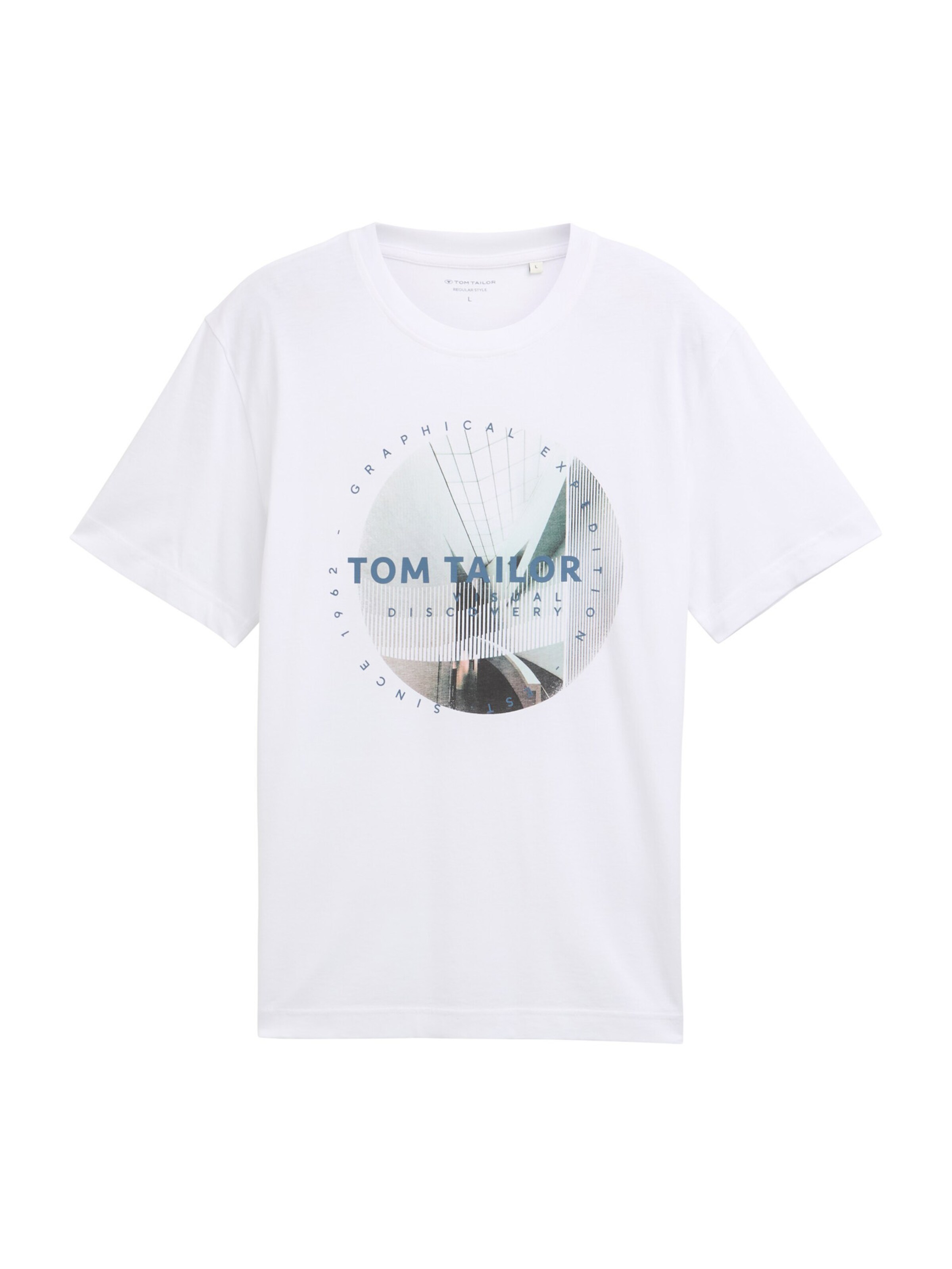 TOM TAILOR T-Shirt in Weiß: Vorderseite