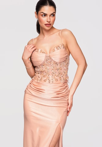 Ombre Evening dress in Beige