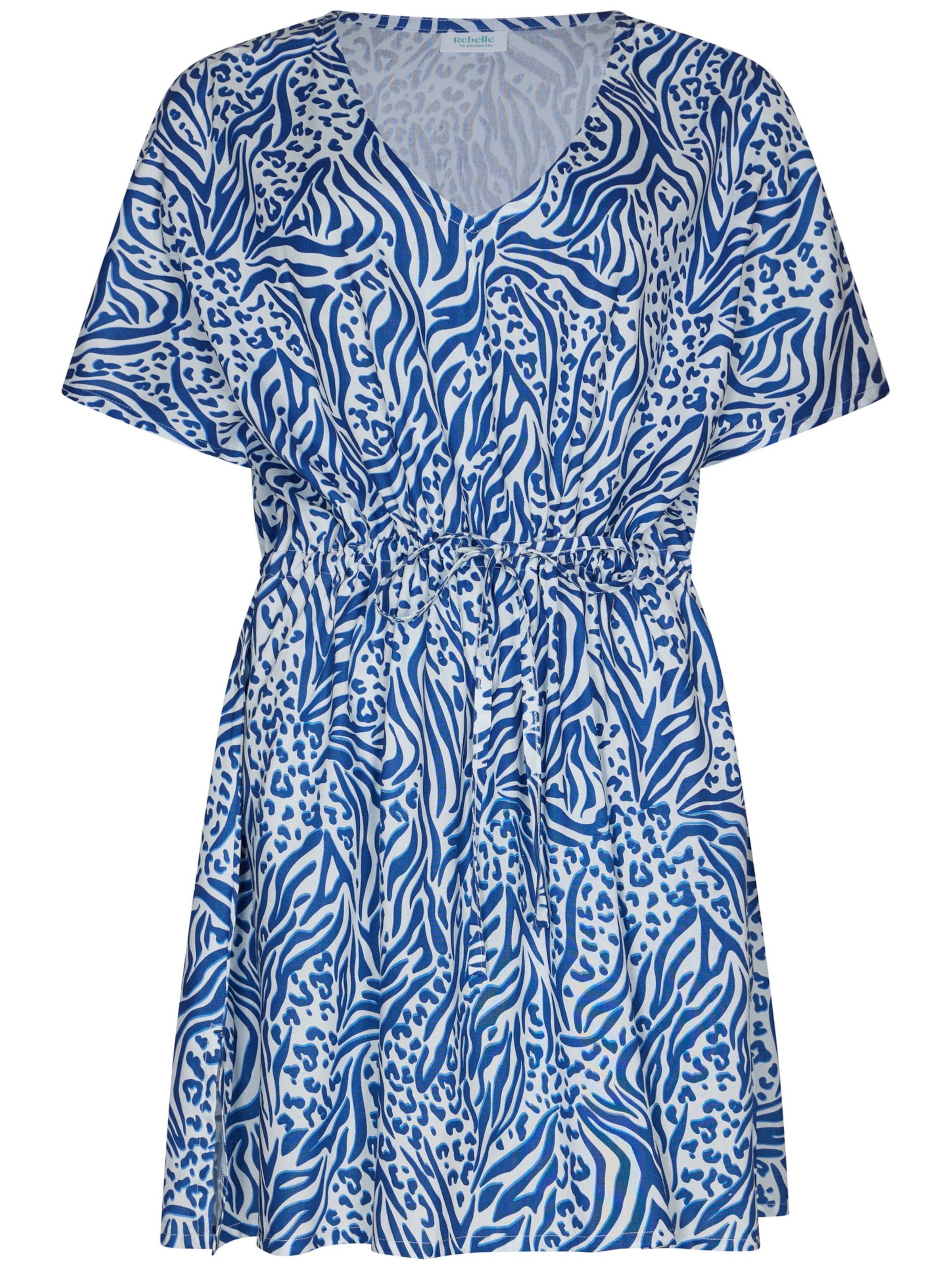 Rebelle Beach Dress in Blue: front