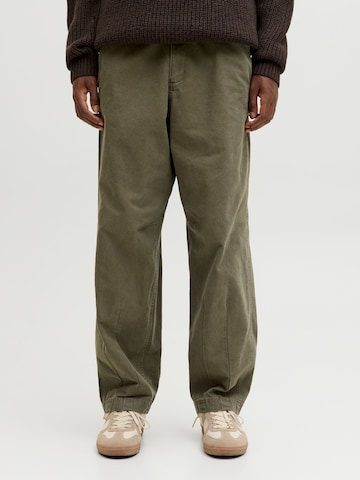 JACK & JONES - regular Pantalón chino 'Barrel' en verde: frente