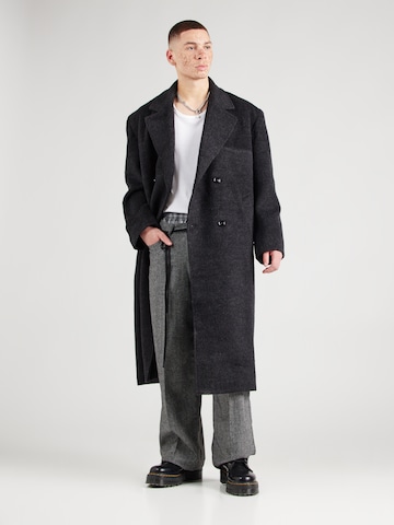 WEEKDAY Демисезонное пальто 'Ludwig Wool Blend Coat' в Черный: спереди