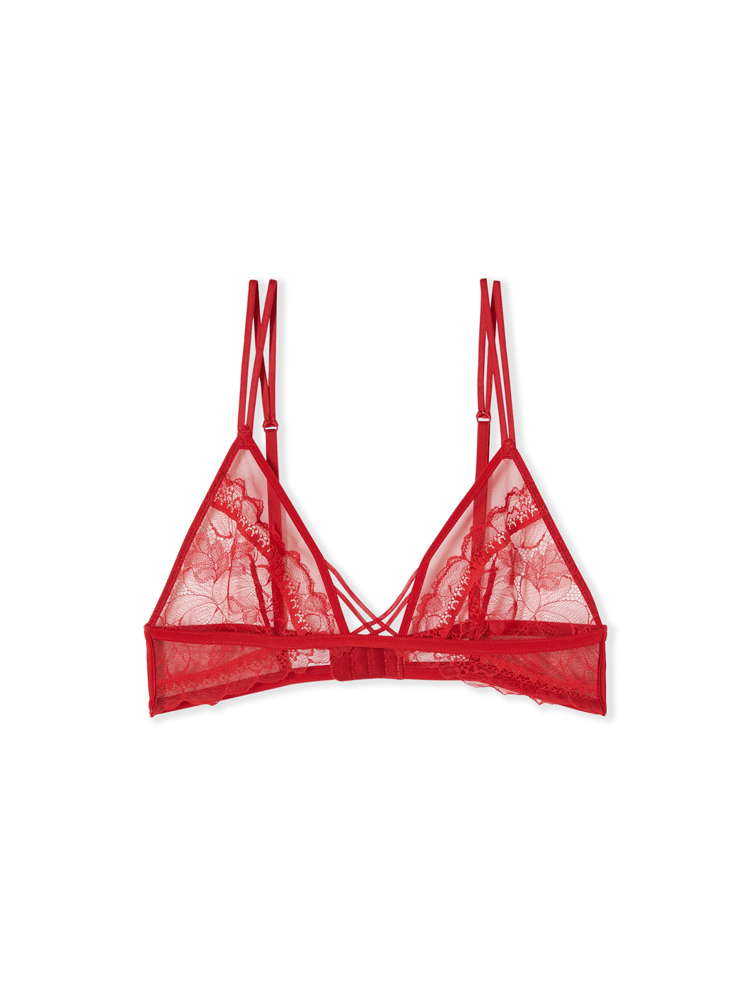 ETAM Triangle Bra 'Minuit' in Red: front