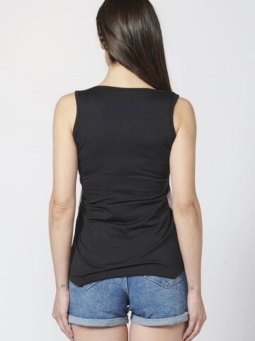 KOROSHI Top in Schwarz