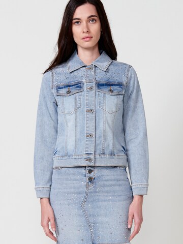 KOROSHI Tussenjas in Blauw: voorkant