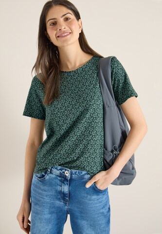 CECIL T-Shirt 'Basic' in Grün: Vorderseite