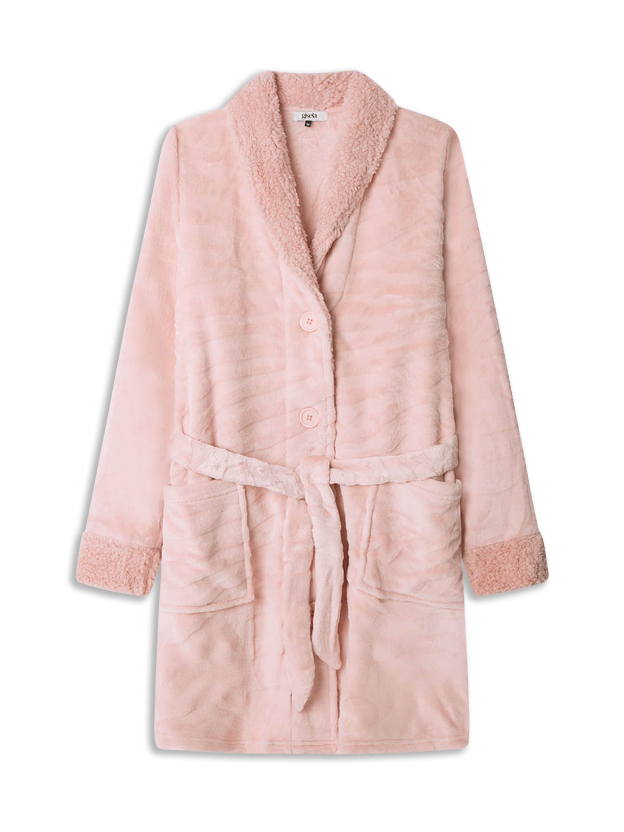 Gisela Hommikumantel, värv roosa: eest vaates