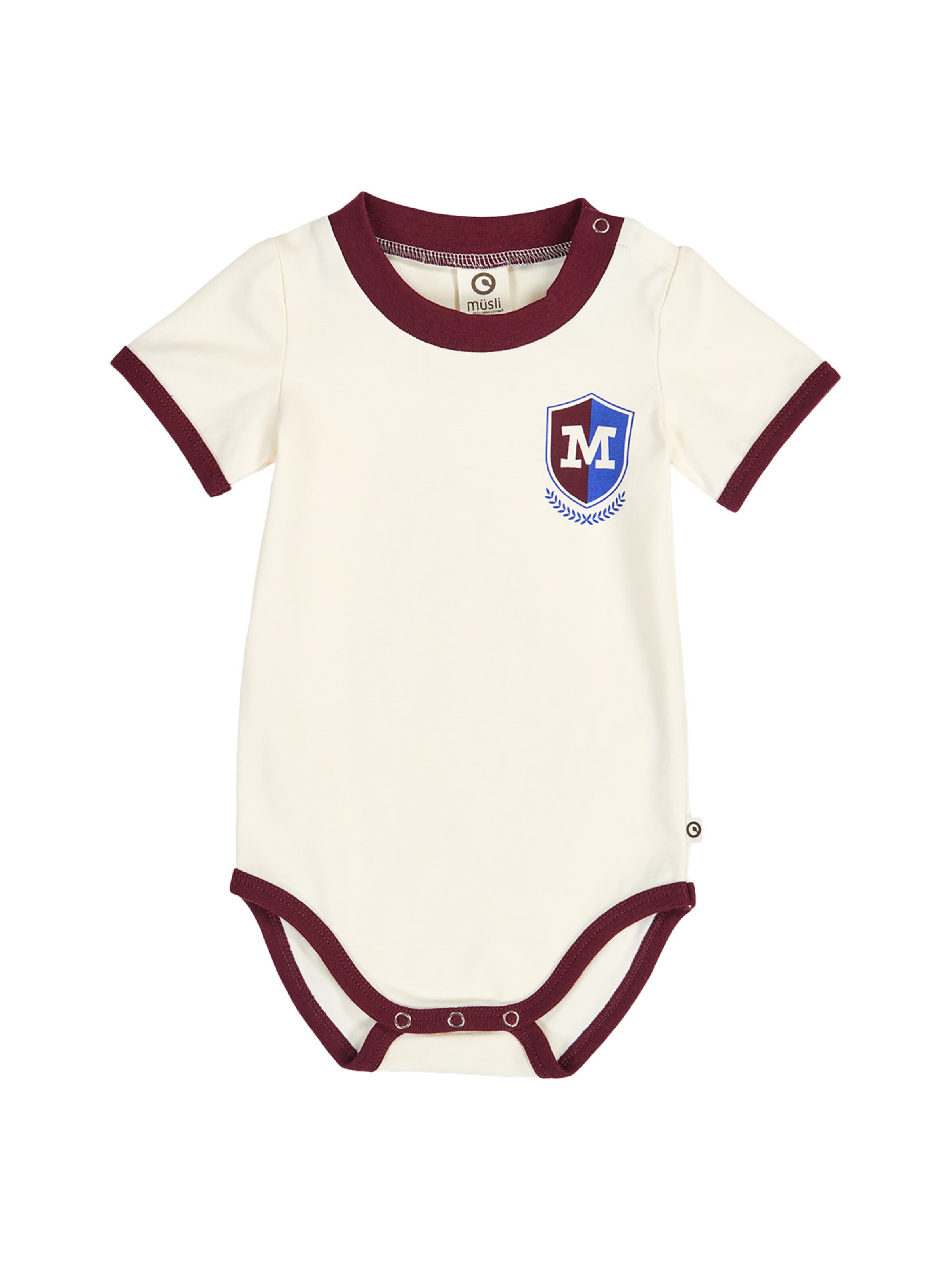 Müsli by GREEN COTTON - Pijama entero/body en beige: frente