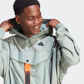 ADIDAS SPORTSWEAR Athletic Jacket 'City Escape' in Green