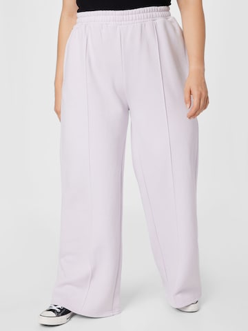 Urban Classics Wide leg Pants in Purple: front