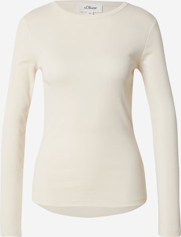 s.Oliver Shirt in Beige: front