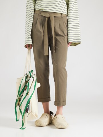 ONLY - Loosefit Pantalón plisado 'ONLRITA-EVELYN' en verde: frente