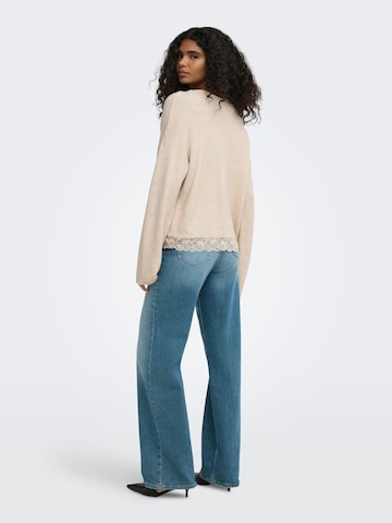 ONLY Sweater 'ONLCLOVER' in Beige
