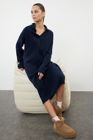 Trendyol - Vestido de punto en azul